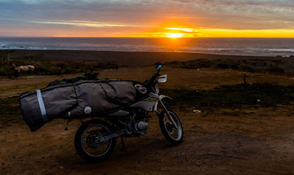 traveling from chile to ecuador on an xr 125