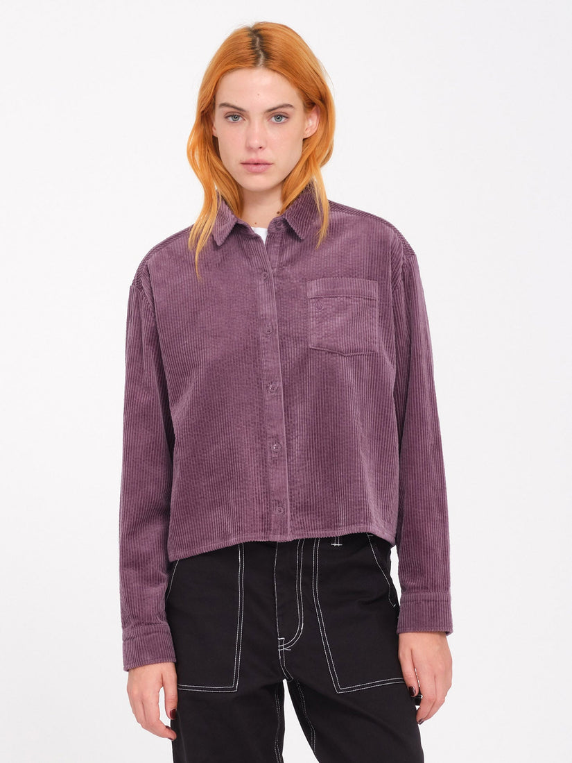 Weellow Corduroy Hemd - Vintage Violet