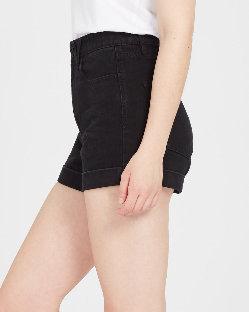 Weellow Denim Shorts - BLACK