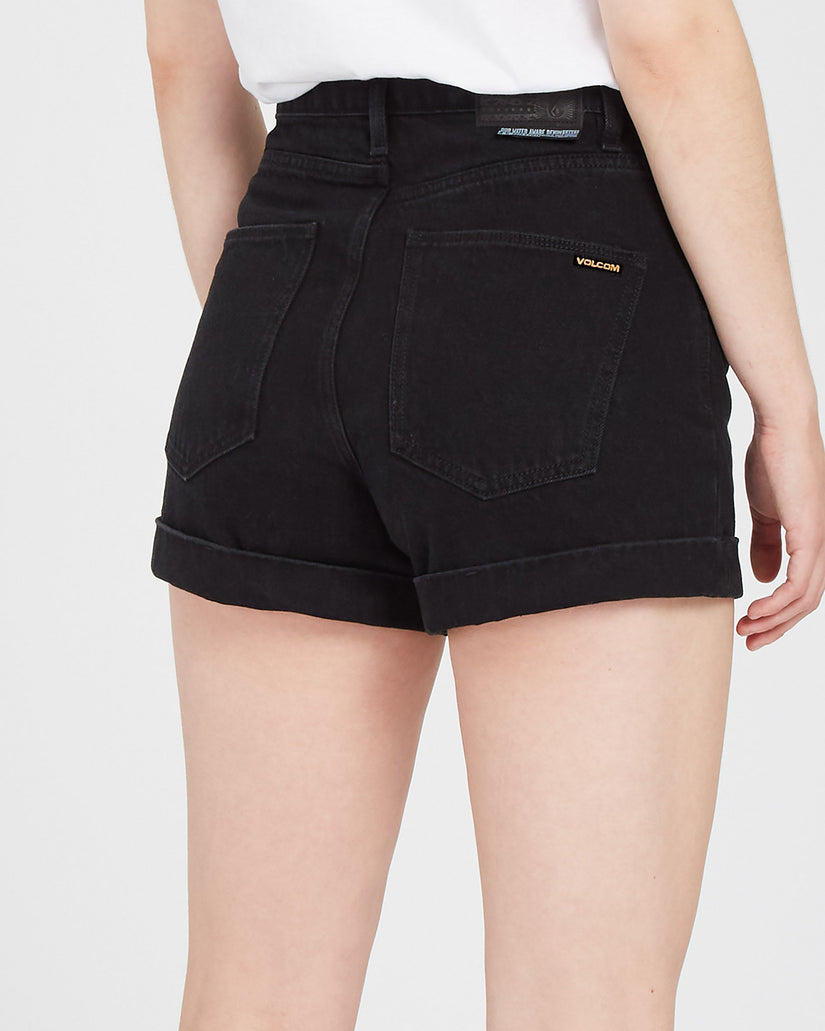 Weellow Denim Shorts - BLACK