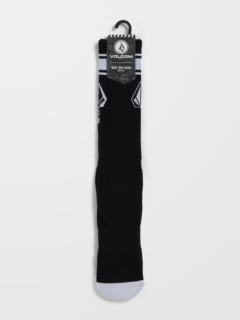 HIGH STRIPE SOCK PR (D6312304_BLK) [3]