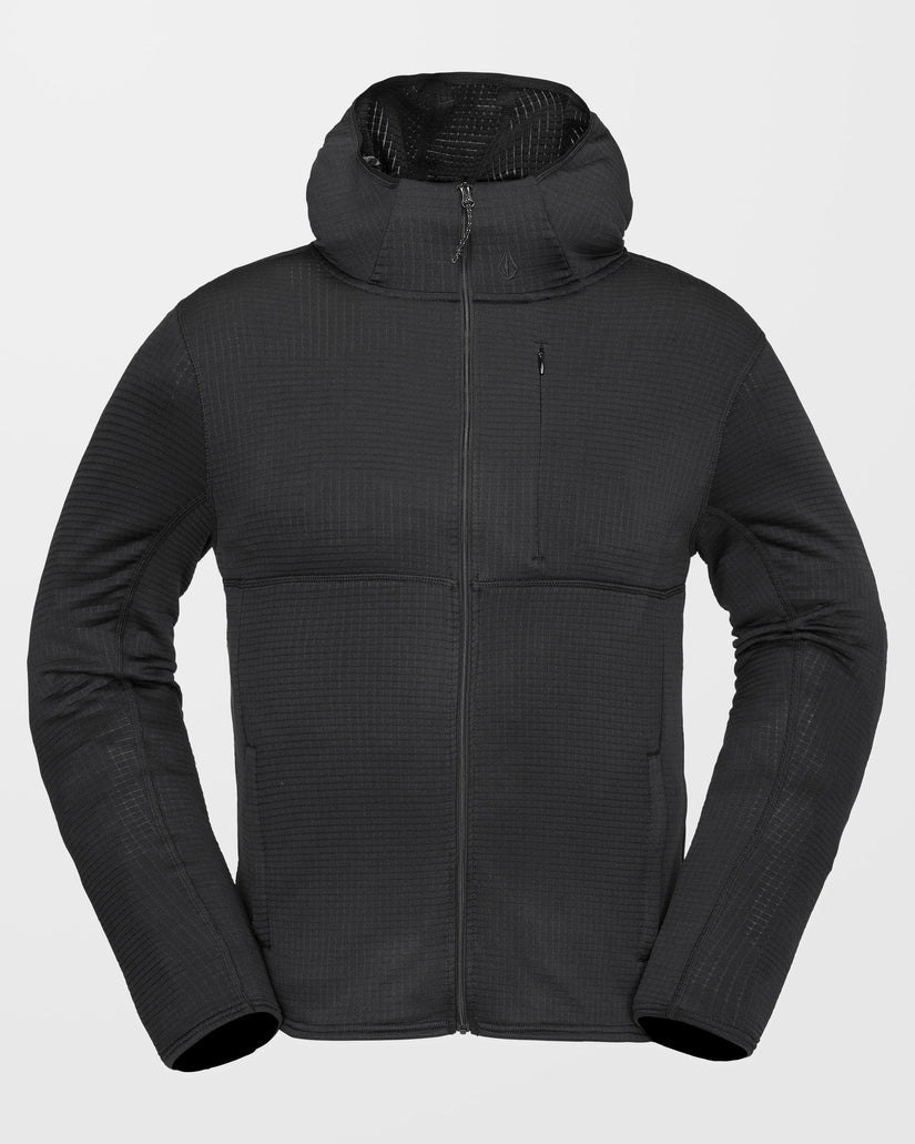 Gridlock Full Zip Kapuzenpullover - Black