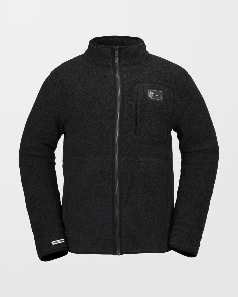 Fleecer Full Zip Jacke - Black