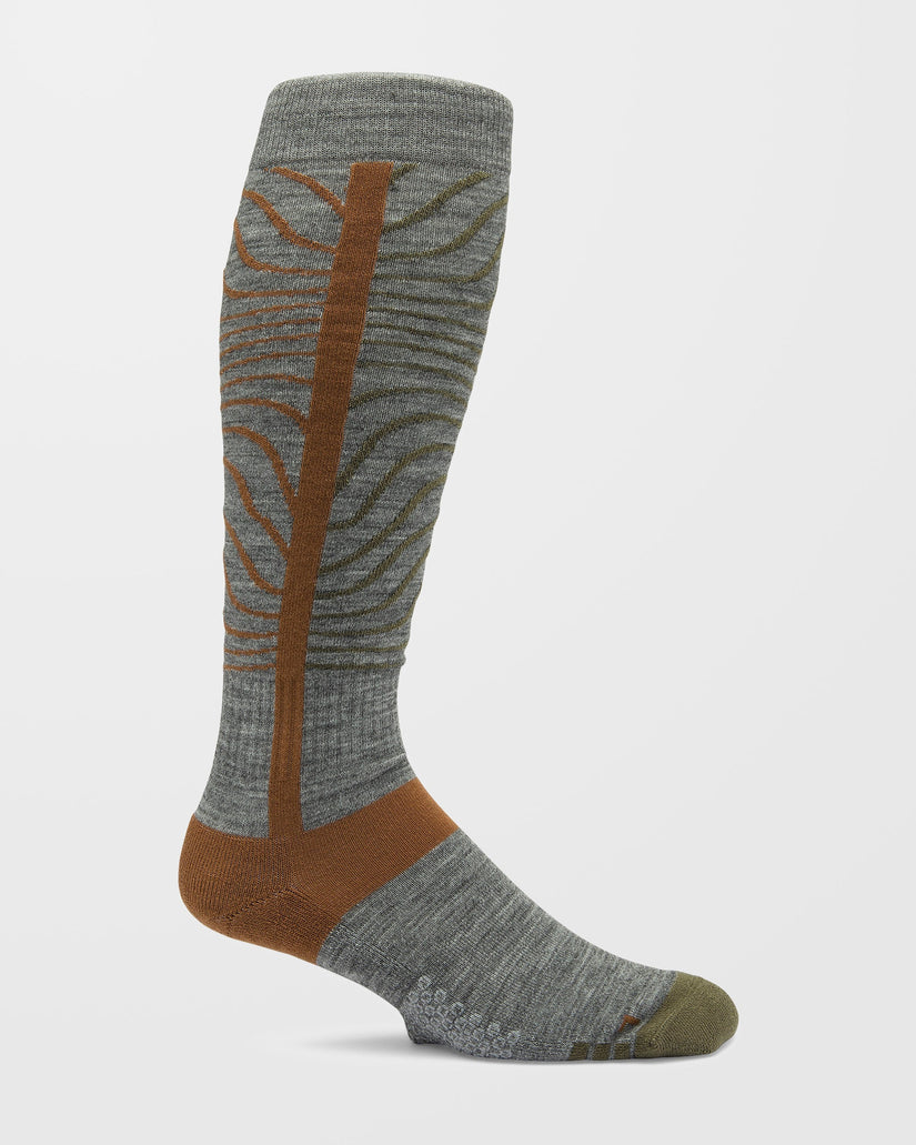 Heavy Over-The-Calf Socken - Heather Grey