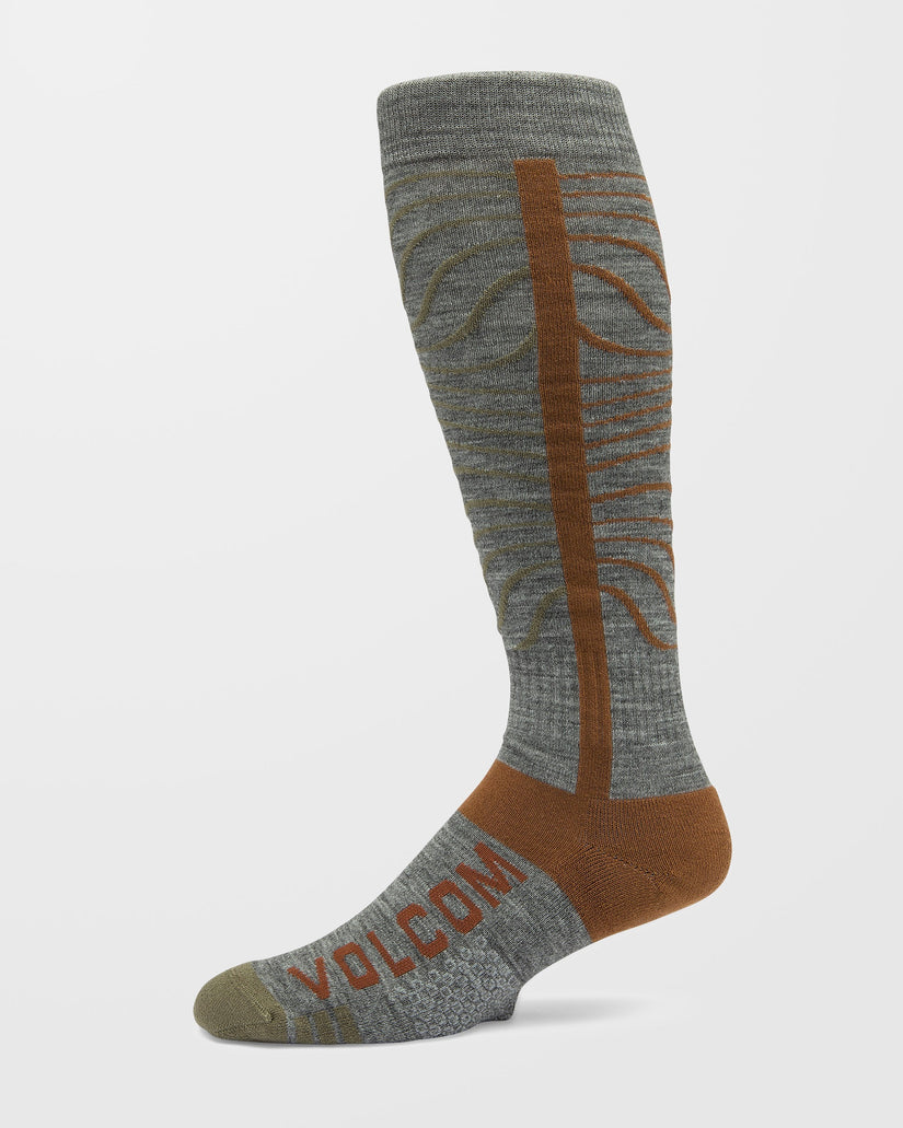 Heavy Over-The-Calf Socken - Heather Grey