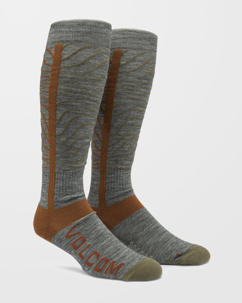 Heavy Over-The-Calf Socken - Heather Grey