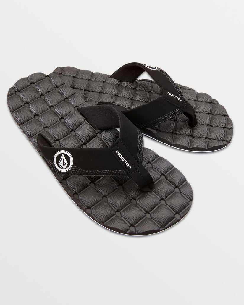 Recliner Sandalen - BLACK WHITE