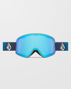 Odyssey Navy Cobalt Goggle (+Bonus Brillenglas - Dark Grey) - Ice Chrome