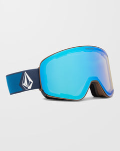 Odyssey Navy Cobalt Goggle (+Bonus Brillenglas - Dark Grey) - Ice Chrome