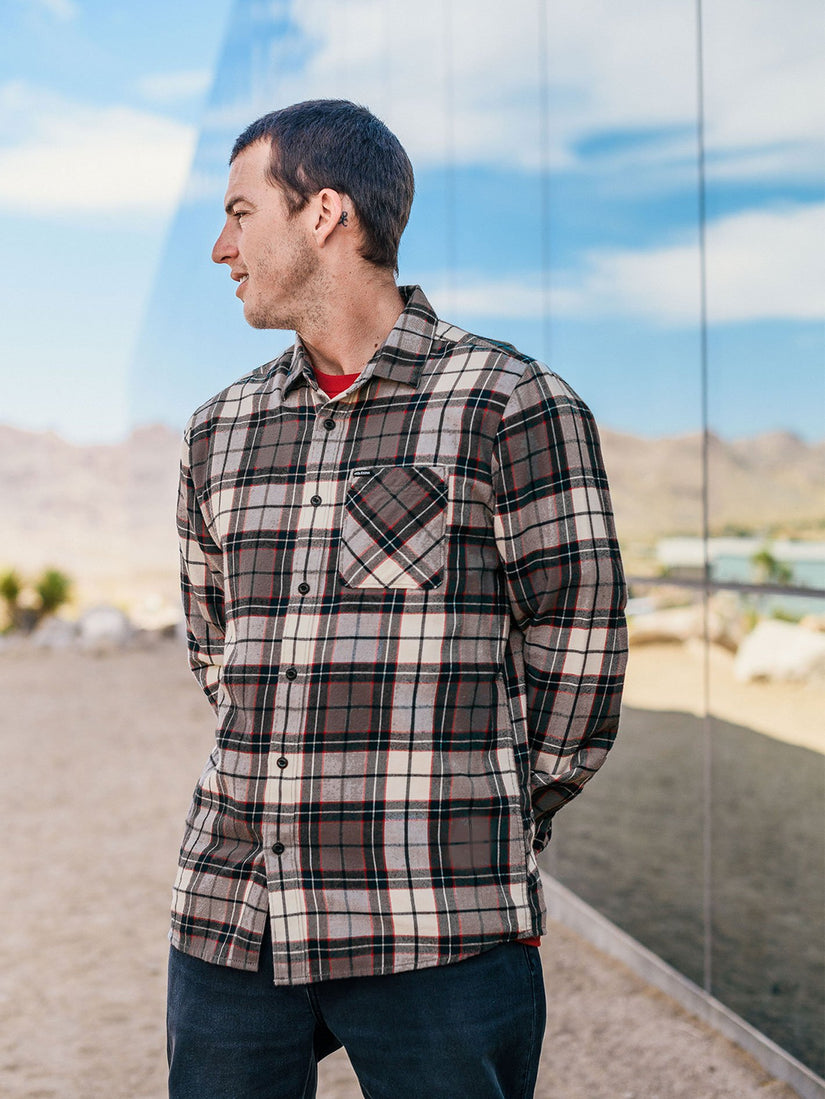 Caden Plaid Longsleeve - BLEACHED SAND