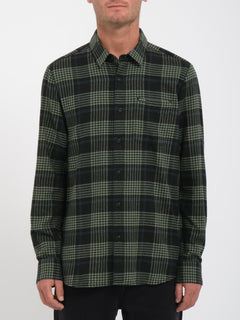 CADEN PLAID LS (A0532303_BLK) [F]