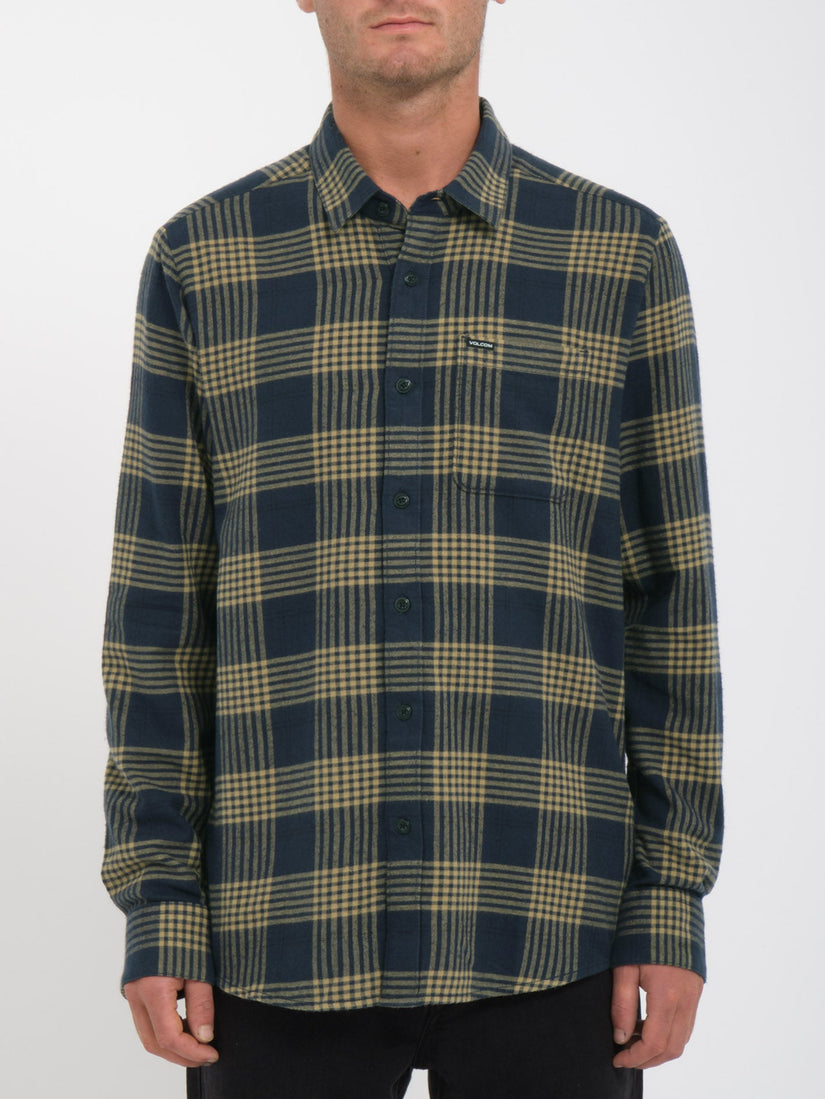 CADEN PLAID LS (A0532303_NVY) [F]